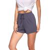 imageWiWi Bamboo Visose Pajama Shorts for Women Soft Sleep Bottoms Plus Size Lounge Boxers Pj Sleepwear Bottom S4XAdark Grey