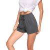 imageWiWi Bamboo Visose Pajama Shorts for Women Soft Sleep Bottoms Plus Size Lounge Boxers Pj Sleepwear Bottom S4XAiron Grey
