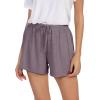 imageWiWi Bamboo Visose Pajama Shorts for Women Soft Sleep Bottoms Plus Size Lounge Boxers Pj Sleepwear Bottom S4XAmisty Grey