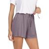 imageWiWi Bamboo Visose Pajama Shorts for Women Soft Sleep Bottoms Plus Size Lounge Boxers Pj Sleepwear Bottom S4XAmisty Grey