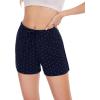 imageWiWi Bamboo Visose Pajama Shorts for Women Soft Sleep Bottoms Plus Size Lounge Boxers Pj Sleepwear Bottom S4XAnavyWhite Dots