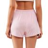 imageWiWi Bamboo Visose Pajama Shorts for Women Soft Sleep Bottoms Plus Size Lounge Boxers Pj Sleepwear Bottom S4XAnavypink