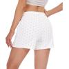 imageWiWi Bamboo Visose Pajama Shorts for Women Soft Sleep Bottoms Plus Size Lounge Boxers Pj Sleepwear Bottom S4XAwhiteBlack Dots