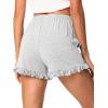 imageWiWi Bamboo Visose Pajama Shorts for Women Soft Sleep Bottoms Plus Size Lounge Boxers Pj Sleepwear Bottom S4XBash Grey