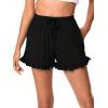 imageWiWi Bamboo Visose Pajama Shorts for Women Soft Sleep Bottoms Plus Size Lounge Boxers Pj Sleepwear Bottom S4XBblack