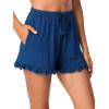 imageWiWi Bamboo Visose Pajama Shorts for Women Soft Sleep Bottoms Plus Size Lounge Boxers Pj Sleepwear Bottom S4XBblue Depth