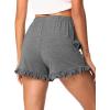 imageWiWi Bamboo Visose Pajama Shorts for Women Soft Sleep Bottoms Plus Size Lounge Boxers Pj Sleepwear Bottom S4XBdark Heather Grey