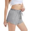 imageWiWi Bamboo Visose Pajama Shorts for Women Soft Sleep Bottoms Plus Size Lounge Boxers Pj Sleepwear Bottom S4XBheather Greypink
