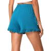 imageWiWi Bamboo Visose Pajama Shorts for Women Soft Sleep Bottoms Plus Size Lounge Boxers Pj Sleepwear Bottom S4XBteal Blue