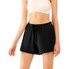 imageWiWi Bamboo Visose Pajama Shorts for Women Soft Sleep Bottoms Plus Size Lounge Boxers Pj Sleepwear Bottom S4XCblack