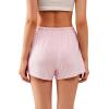 imageWiWi Bamboo Visose Pajama Shorts for Women Soft Sleep Bottoms Plus Size Lounge Boxers Pj Sleepwear Bottom S4XCpink