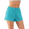 imageWiWi Bamboo Visose Pajama Shorts for Women Soft Sleep Bottoms Plus Size Lounge Boxers Pj Sleepwear Bottom S4XCturquoise