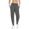 imageWiWi Joggers for Women with Pockets High Waist Workout Yoga Tapered Sweatpants Womens Lounge Pants SXXLCharcoal