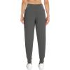 imageWiWi Joggers for Women with Pockets High Waist Workout Yoga Tapered Sweatpants Womens Lounge Pants SXXLCharcoal