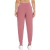 imageWiWi Joggers for Women with Pockets High Waist Workout Yoga Tapered Sweatpants Womens Lounge Pants SXXLDusty Rose