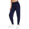 imageWiWi Joggers for Women with Pockets High Waist Workout Yoga Tapered Sweatpants Womens Lounge Pants SXXLNavy