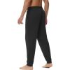 imageWiWi Men s Pajama Pants Sports Bottoms Sleep Pant with PocketsViscose from Bamboo SXXLBlack