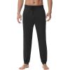 imageWiWi Men s Pajama Pants Sports Bottoms Sleep Pant with PocketsViscose from Bamboo SXXLBlack