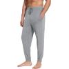 imageWiWi Men s Pajama Pants Sports Bottoms Sleep Pant with PocketsViscose from Bamboo SXXLHeather Grey