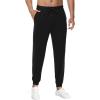 imageWiWi Mens Athletic Joggers Casual Gym Sweatpants Drawstring French Terry Workout Lounge Pants with Pockets SXXLBlack