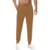 imageWiWi Mens Athletic Joggers Casual Gym Sweatpants Drawstring French Terry Workout Lounge Pants with Pockets SXXLBrown