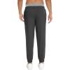 imageWiWi Mens Athletic Joggers Casual Gym Sweatpants Drawstring French Terry Workout Lounge Pants with Pockets SXXLCharcoal HeatherLight Heather Grey