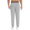 imageWiWi Mens Athletic Joggers Casual Gym Sweatpants Drawstring French Terry Workout Lounge Pants with Pockets SXXLLight Heather GreyCharcoal Heather