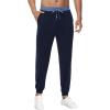 imageWiWi Mens Athletic Joggers Casual Gym Sweatpants Drawstring French Terry Workout Lounge Pants with Pockets SXXLNautical BlueBlue
