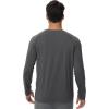 imageWiWi Mens Long Sleeve Tees Moisture Wicking Athletic Shirts Viscose from Bamboo Lightweight Fishing Crew Neck TShirt SXXLCharcoal Grey
