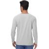 imageWiWi Mens Long Sleeve Tees Moisture Wicking Athletic Shirts Viscose from Bamboo Lightweight Fishing Crew Neck TShirt SXXLLight Heather Grey