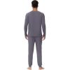 imageWiWi Mens Viscose from Bamboo Pajama Sets Long Sleeve Top and Pants Sleepwear Pjs with Pockets Drawstring SXXLDark Grey