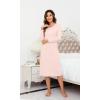 imageWiWi Nightgowns for Women Soft Viscose from Bamboo Long Sleeve Nightshirts Sleepwear Plus Size Nightshirts S3XDusty Pink