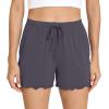 imageWiWi Pajama Shorts for Women  Viscose Made from Bamboo Soft Sleep Shorts Casual Pj Bottoms SXXLDark Grey