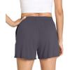 imageWiWi Pajama Shorts for Women  Viscose Made from Bamboo Soft Sleep Shorts Casual Pj Bottoms SXXLDark Grey