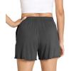 imageWiWi Pajama Shorts for Women  Viscose Made from Bamboo Soft Sleep Shorts Casual Pj Bottoms SXXLIron Grey