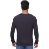 imageWiWi Pajama Top for Men Mens Lightweight Long Sleeve Tees Crewneck Sweatshirt Loungewear PJs Sleepwear Tees SXXLBlue Black