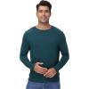 imageWiWi Pajama Top for Men Mens Lightweight Long Sleeve Tees Crewneck Sweatshirt Loungewear PJs Sleepwear Tees SXXLDeep Teal