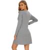 imageWiWi Viscose from Bamboo Nightgowns for Women Long Sleeve Sleep Shirts Soft Sleepwear Pajamas Nightshirts SXXLAheather Grey