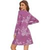 imageWiWi Viscose from Bamboo Nightgowns for Women Long Sleeve Sleep Shirts Soft Sleepwear Pajamas Nightshirts SXXLApurpleRose