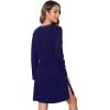 imageWiWi Viscose from Bamboo Nightgowns for Women Long Sleeve Sleep Shirts Soft Sleepwear Pajamas Nightshirts SXXLBnavy
