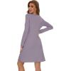 imageWiWi Viscose from Bamboo Nightgowns for Women Long Sleeve Sleep Shirts Soft Sleepwear Pajamas Nightshirts SXXLCviolet