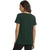 imageWiWi Viscose from Bamboo Pajama Tops for Women Soft Short Sleeve Tee Sleep Shirts V Neck TShirt Pjs Top Sleepwear SXXLAfence Green