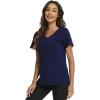 imageWiWi Viscose from Bamboo Pajama Tops for Women Soft Short Sleeve Tee Sleep Shirts V Neck TShirt Pjs Top Sleepwear SXXLAnavy