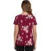 imageWiWi Viscose from Bamboo Pajama Tops for Women Soft Short Sleeve Tee Sleep Shirts V Neck TShirt Pjs Top Sleepwear SXXLAredPink Rose