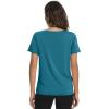 imageWiWi Viscose from Bamboo Pajama Tops for Women Soft Short Sleeve Tee Sleep Shirts V Neck TShirt Pjs Top Sleepwear SXXLAteal Blue