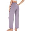 imageWiWi Viscose from Bamboo Womens Casual Loose Wide Leg Pants Pajama Bottoms Drawstring Sweatpants Palazzo Pjs Bottom SXXLAviolet