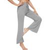 imageWiWi Viscose from Bamboo Womens Casual Loose Wide Leg Pants Pajama Bottoms Drawstring Sweatpants Palazzo Pjs Bottom SXXLBheather Grey