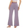 imageWiWi Viscose from Bamboo Womens Casual Loose Wide Leg Pants Pajama Bottoms Drawstring Sweatpants Palazzo Pjs Bottom SXXLBviolet