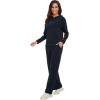 imageWiWi Women Outfits Sweatsuits Lounge Hoodie Set for Womens Long Sleeve Hoodies and Jogger Pant Tracksuit SXXLDark Navy