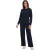 imageWiWi Women Outfits Sweatsuits Lounge Hoodie Set for Womens Long Sleeve Hoodies and Jogger Pant Tracksuit SXXLDark Navy